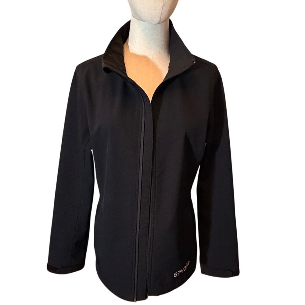 Spyder Black Womenʼs Elevation Soft Shell Jacket Size 10